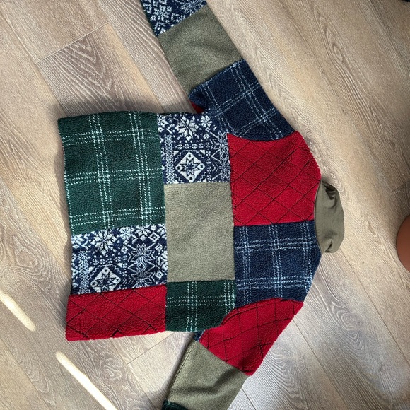 Colorful Patchwork Teddy Jacket - Picture 3 of 10